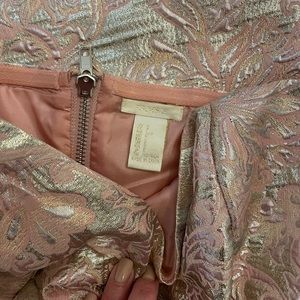 Structured strapless mini dress